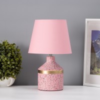 Лампа настольная "Лавр" 1хЕ14 40Вт розовый 20х20х35см