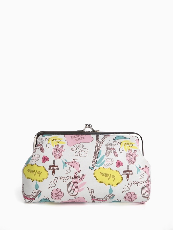 Косметичка на фермуаре, цвет белый