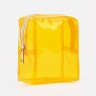 Косметичка на молнии для бассейна, жёлтая/прозрачная