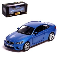 Машина металлическая BMW M2 COUPE, 1:32, инерция, открываются двери, цвет белый