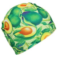 Шапочка для плавания женская «Авокадо», тканевая, обхват 54-60 см