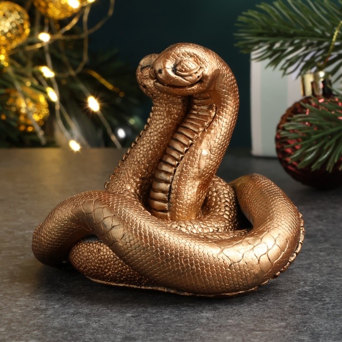 Фигура "Пара змей" бронза, 8х8см