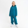 Костюм детский (худи, брюки) MINAKU: Basic Line KIDS, oversize, цвет изумруд, рост 116 см