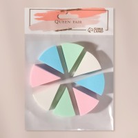 Набор спонжей для нанесения косметики, 7 × 3 см, 8 шт, разноцветные