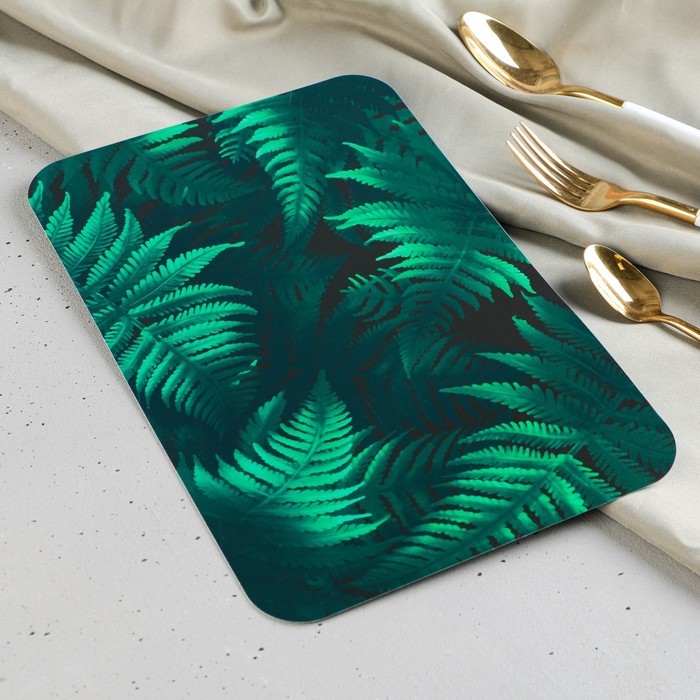 Доска разделочная «Папоротник», пластик, 30 × 20 см Доска разделочная «Папоротник», пластик, 30 × 20 см