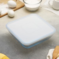 Форма для запекания и выпечки с крышкой квадратная, 20×7 см