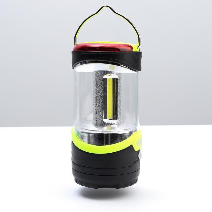 Фонарь кемпинговый аккумуляторный 5 Вт, 1200 мАч, USB, салатовый