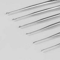 Набор крючков для вязания, d = 0,5-1 мм, 12 см, 6 шт