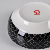 Салатник Доляна «Марокко», 370 мл, цвет чёрный