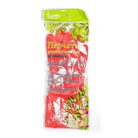 Перчатки хозяйственные резиновые Доляна, размер L, 38 см, длинные манжеты, 90 гр, цвет красный