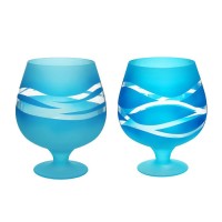 Ваза "Фентези" бренди бокал на ножке d-горлышка 16,5см  7 л МИКС