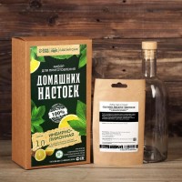 Подарочный набор для приготовления настойки «Имбирно-лимонная»: травы и специи 20 г, бутылка 500 мл