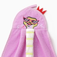 Кухонное полотенце новогоднее Доляна "Удачи" 24х38 см, 280г/м2 микрофибра,100%п/э