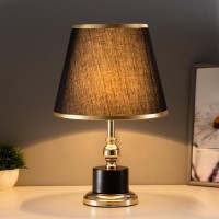 Лампа настольная "Луиза" 1x60Вт E27 черный 25х25х41см