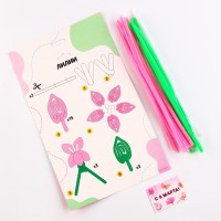 Цветы своими руками из меховых палочек «Букет лилий», набор для творчества на 8 марта