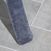 Швабра для уборки Доляна, гибкая, для труднодоступных мест, плоская насадка из микрофибры, 8×2.5×127 см