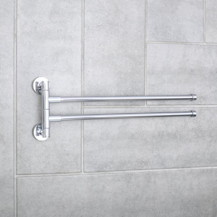 Держатель для полотенец с 4-мя поворотными панелями, Accoona A121-4, цвет хром