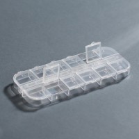 Органайзер для хранения мелочей, 12 ячеек, 13×5.3×1.3 см, прозрачный