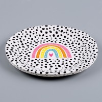 Тарелка бумажная «Радуга», 18 см