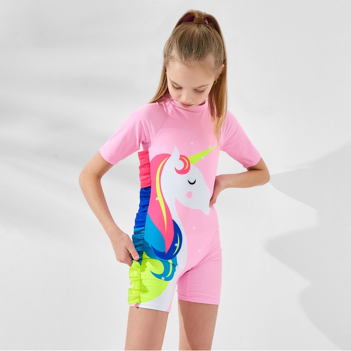 Купальник слитный детский MINAKU, рост 128-134 см