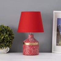 Лампа настольная "Лавр" 1хЕ14 40Вт красный 20х20х35см