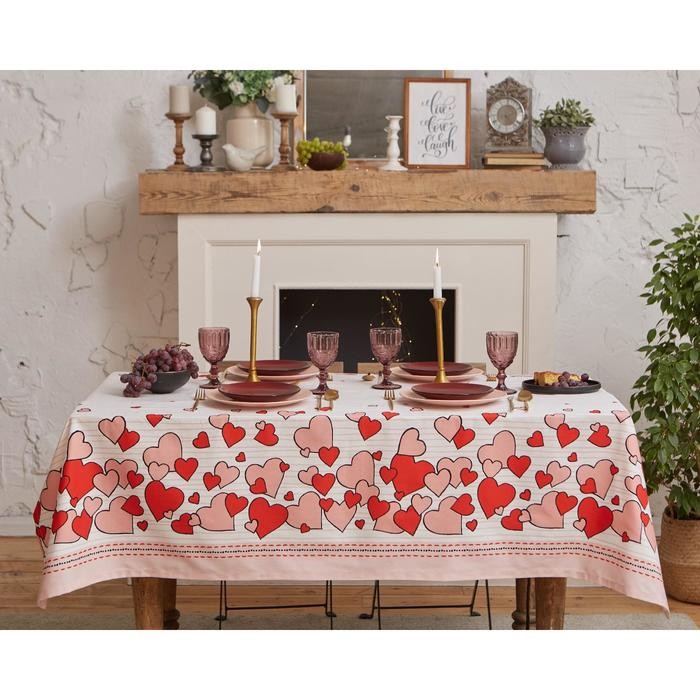 Скатерть "Этель" Cat's love 149х110см, 100% хлопок, саржа 190 г/м2 Скатерть "Этель" Cat's love 149х110см, 100% хлопок, саржа 190 г/м2