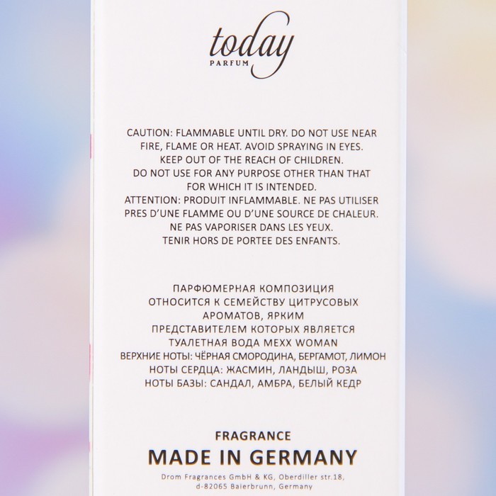 Туалетная вода женская с феромонами The Scent Molecules 03, 100 мл