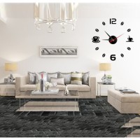 Часы настенные интерьерные для кухни, 3d "Время кофе", большие, d-50 см