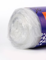 Мешки для мусора, 120 л, 100×70 см, 12 мкм, ПНД, 10 шт., прозрачные в рулоне