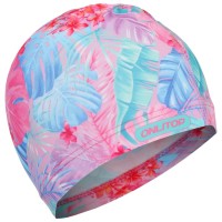 Шапочка для плавания «Тропики», женская, тканевая, обхват 54-60 см