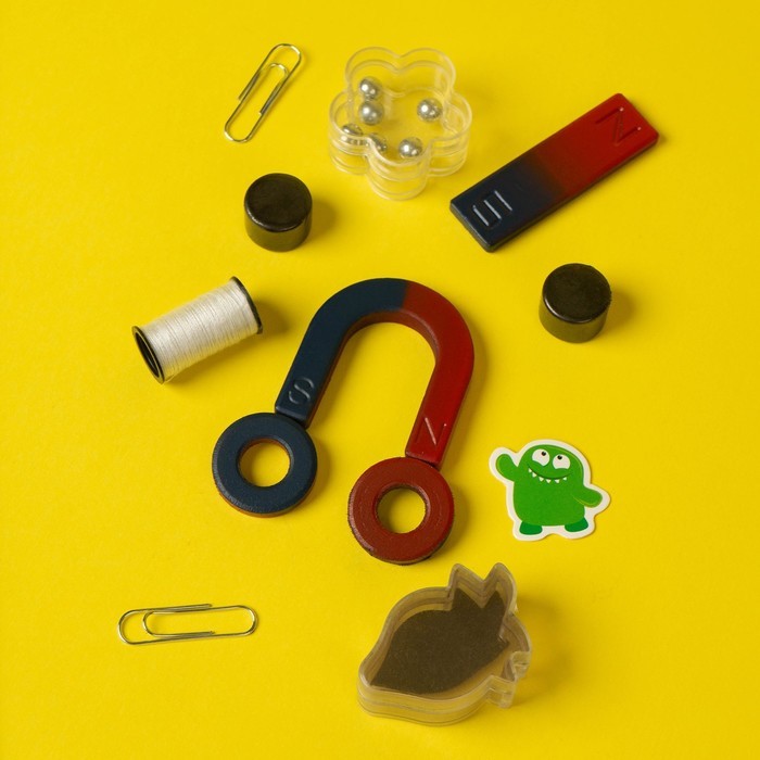 Набор для опытов «Опыты с магнитами», 6 опытов Набор для опытов «Опыты с магнитами», 6 опытов