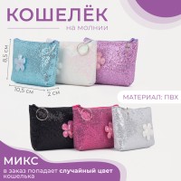 Кошелёк на молнии, цвет МИКС