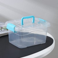 Контейнер для хранения Доляна, 20×15×10.5 см, крышка с ручкой на защёлке, МИКС