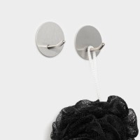 Крючки самоклеящиеся Stölz «Классика», 2 шт., круг, 4.5×4.5×3 см, хромированные