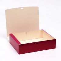 Коробка подарочная складная, упаковка «Бордовая», 31 х 24,5 х 9 см