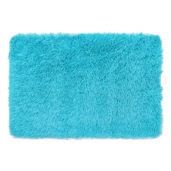 Коврик для дома Доляна «Пушистик», 50×80 см, цвет бордовый