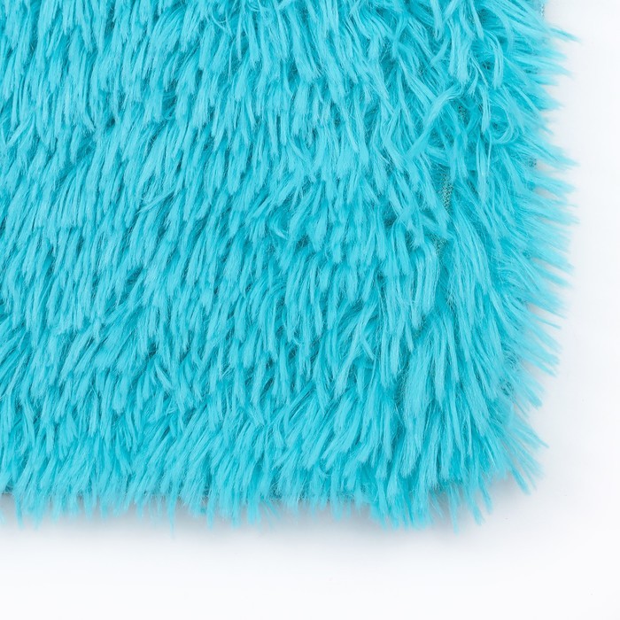 Коврик для дома Доляна «Пушистик», 50×80 см, цвет бордовый