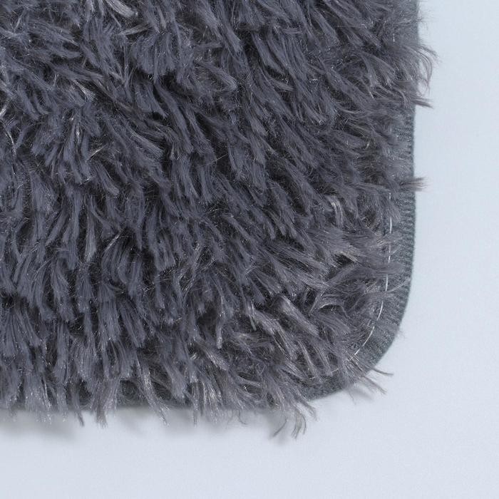 Коврик для дома Доляна «Пушистик», 50×80 см, цвет бордовый