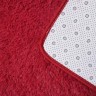 Коврик для дома Доляна «Пушистик», 50×80 см, цвет бордовый