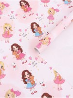 Бумага упаковочная, глянцевая Princess, 60×90 см