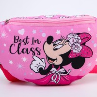 Сумка на пояс Минни Маус,  25*6*13, отд на молн, без подклада, розовый