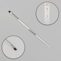 Кисть для дизайна и наращивания ногтей, прямая, плоская, 17,5 см, цвет белый