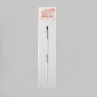 Кисть для дизайна и наращивания ногтей, прямая, плоская, 17,5 см, цвет белый