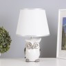 Лампа настольная 16280/1WT+CR Е14 40Вт бело-хромовый 22х22х30 см RISALUX