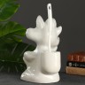 Ёршик для унитаза с подставкой «Кот-хулиган», фарфор, белый
