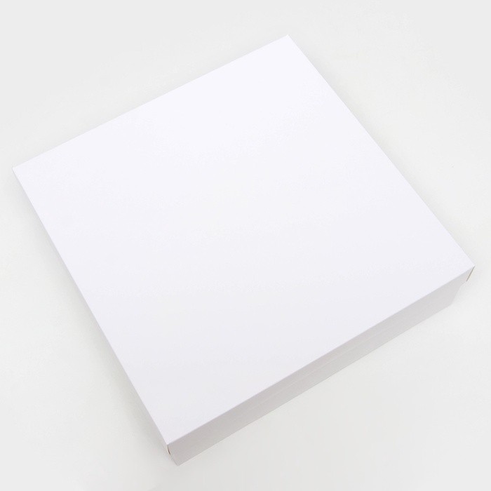 Коробка подарочная складная, упаковка, крышка-дно, белая, 30×30×8 см