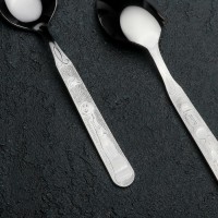 Ложка десертная «Колобок», h=16 см, толщина 1,5 мм, цвет серебряный