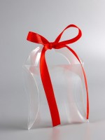 Складная прозрачная коробка из PVC, для упаковки подарков, 11×9×2 см