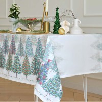 Скатерть новогодняя "Этель" "Сказочный лес" 110х149 см, 100% хл, саржа 190 г/м2