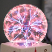 Плазменный шар "Влюбленнойсть" цветной 8,5х8,5х17 см RISALUX